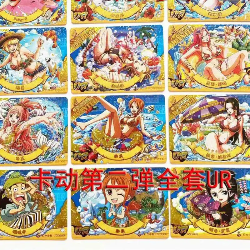 Personagens One Piece Anime Monkey D., Coleção de cartões Red Figure Gold  Foil, Luffy, Roronoa, Zoro, Nico, Robin, Nami, Criativo - AliExpress