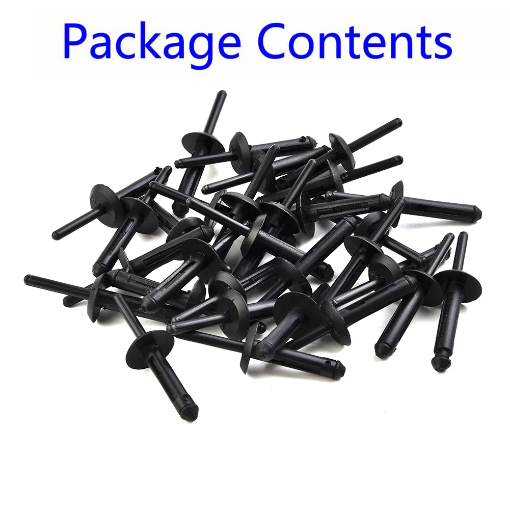 

High Quality Plastic Black 30pcs Car Clips Auto Fender Bumper Limited & Overland Replaces Stock Durable New Rivet Hot Sale
