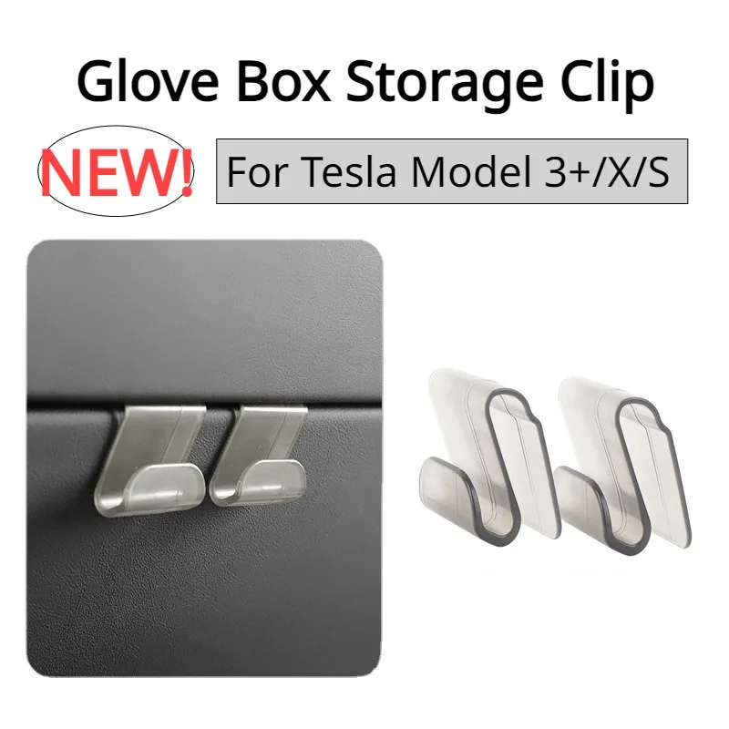 

Glove Box Hook for Tesla Model X/S/3+ Storage Hook Umbrella Bag Holder New Model3 Highland ModelX ModelS Accessories 2023-2024
