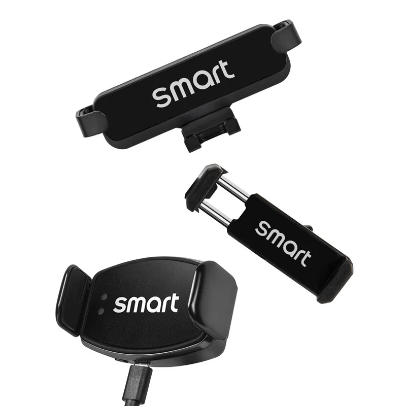 Car Charger Magnetic Phone Holder Automatic Sensor Phone Holder 15W Fast Wireless Support for Smart Fortwo Forfour 451 phone holder,mobile phone holder