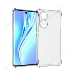 Durable Shockproof Anti-Fall TPU Back Cover for Honor 50 (Clear)