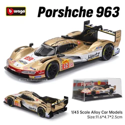 Bburago 1:43 Racing Simulation Alloy Car Toy - Male Collector's Gift (Porsche 963)