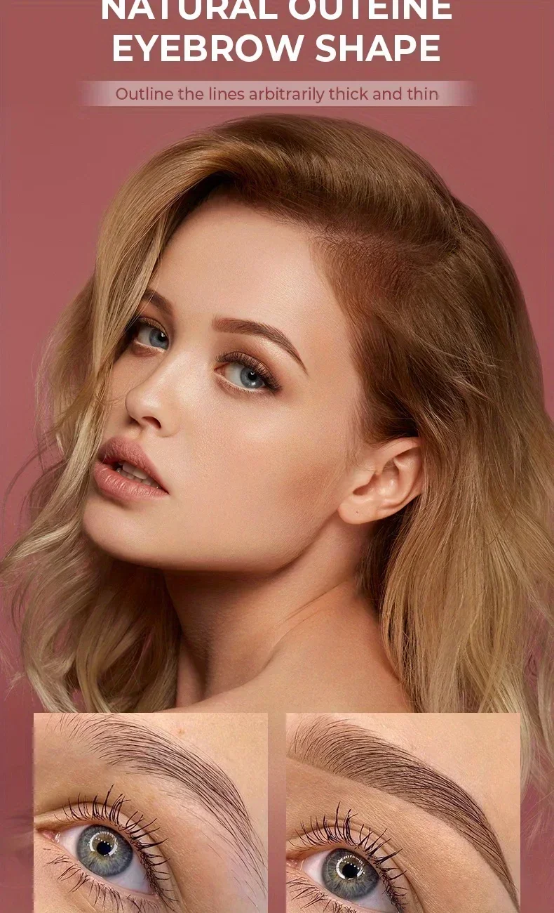 Description Picture 3 of itemBEAUTY GLAZED 4 Colors Eyebrow Pencil With Brushes Long-lasting Waterproof Brow Pencil Formula Double-head Eyebrow Pencil