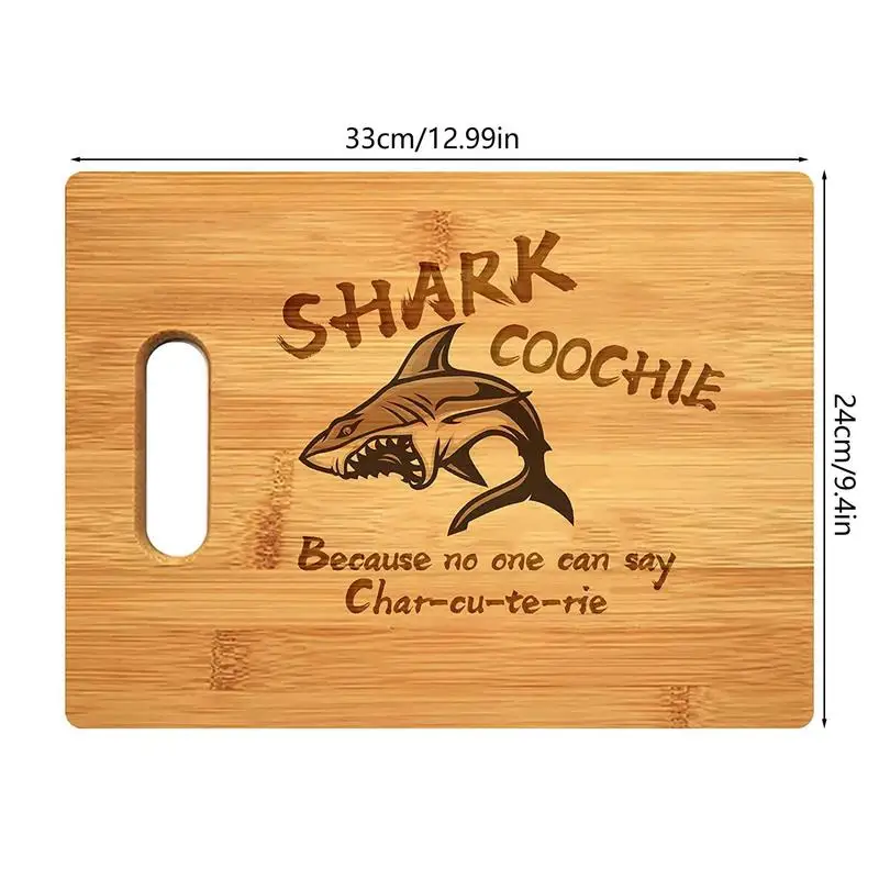 Shark Coochie Charcuterie Board Engraved Chopping Board For Cooked Food Cutting Board Unique House Warming Gifts New Home images - 6