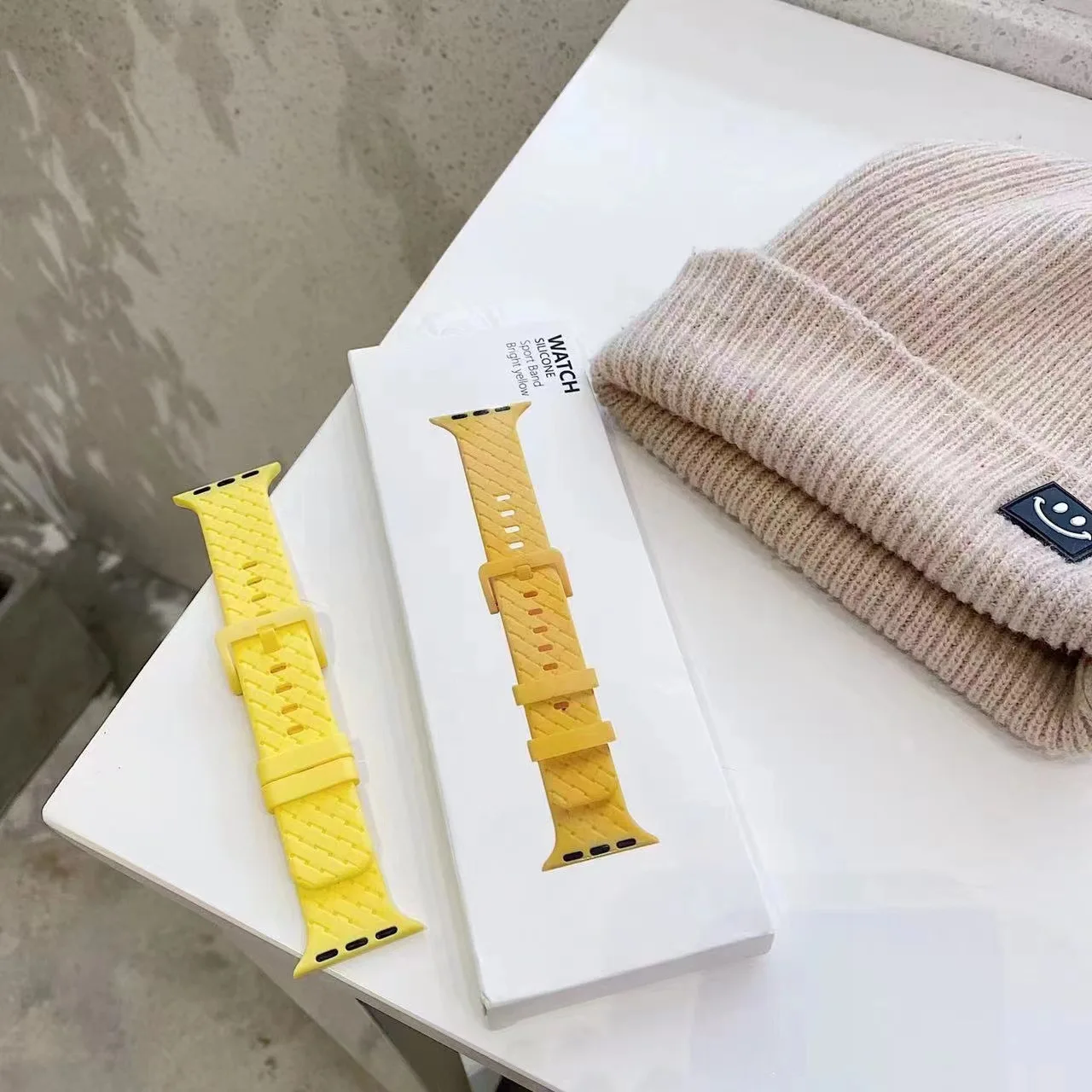 

Ремешок силиконовый для Apple Watch band 44 мм 40 мм 45 мм 41 мм 42 мм 38 мм, плетеный браслет для наручных часов Correa iWatch Series 7 6 SE 5 4 3