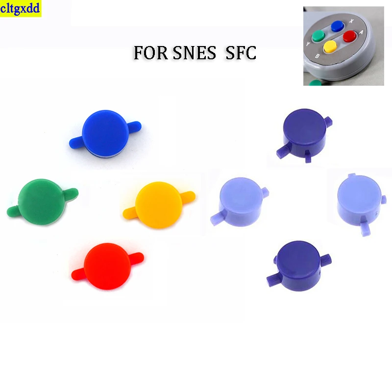 

cltgxdd 1 set suitable FOR SNES SFC handle ABXY plastic button DIY accessories FOR SNES handle button ABXY key set