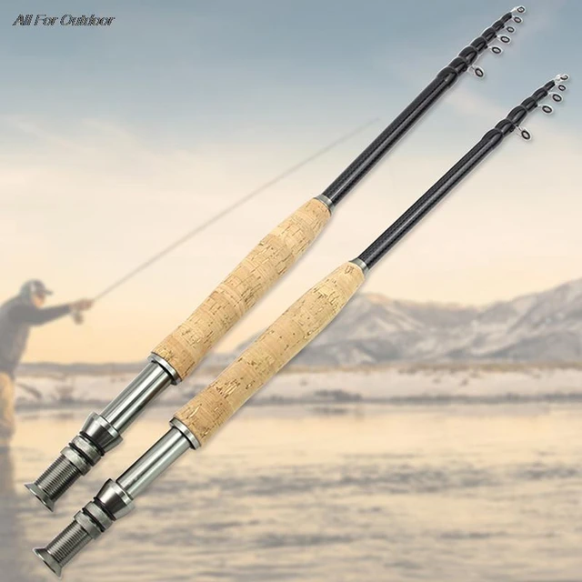 2.1m 2.4m 2.7m Telescopic Fly Fishing Rod Portable Carbon Fast M Power Fly  Trout Lure Fishing Tackle Rod Fishing Goods pesca - AliExpress