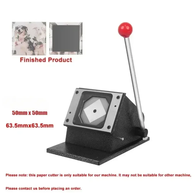 50x50mm/ 63.5x63.5mm Square Paper Cutter for DIY Button Fridge Magnets Making Machine Fridge Magets Rectangle Badges Supply