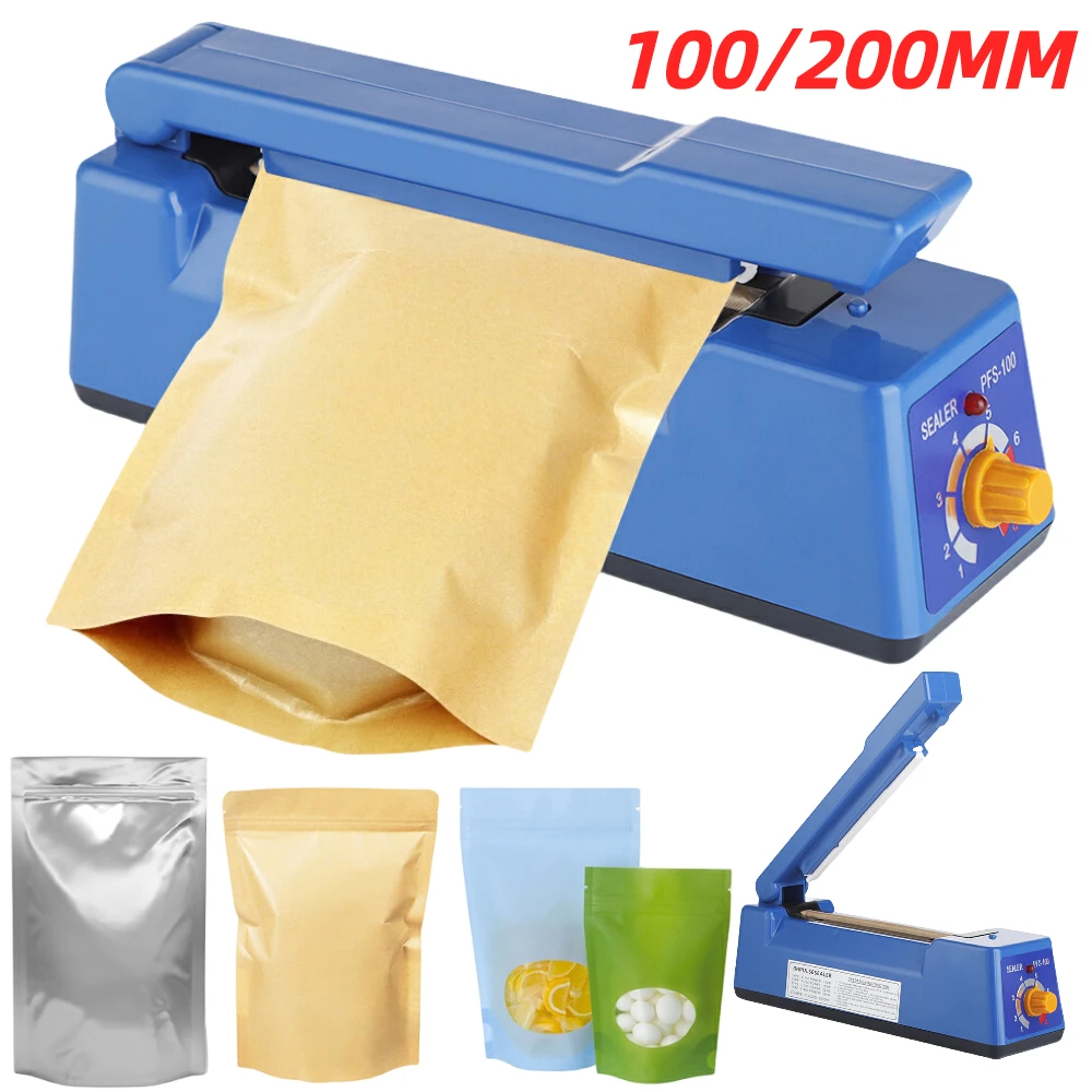 100200mmElectricHeatSealingMachineHandImpulseSealerMiniHeat