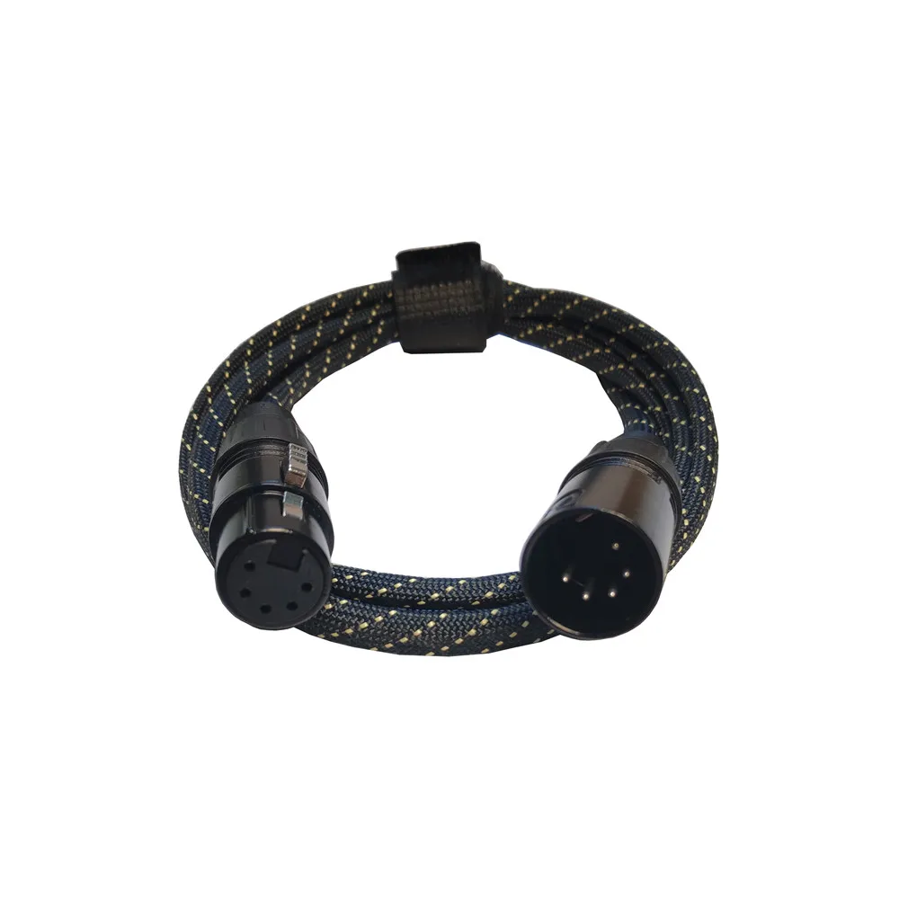 1.2m Universal 5 Pin XLR Plug Heating Coil Adaptor Extension Cord for