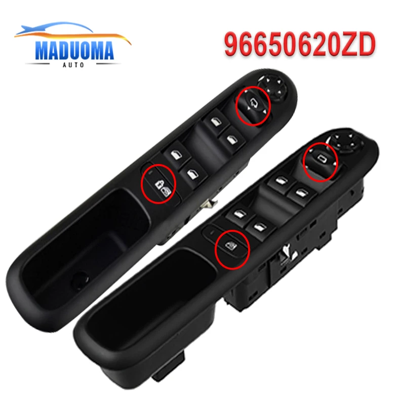 

New Car Accessories 96650620ZD 96650621ZD Window Switch For Peugeot 3008 5008 Hatchback Wagon Door Lifter Switch 6490X6