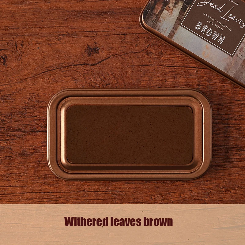 Exquisite Retro Iron Box Solid Color Neutral Inkpad