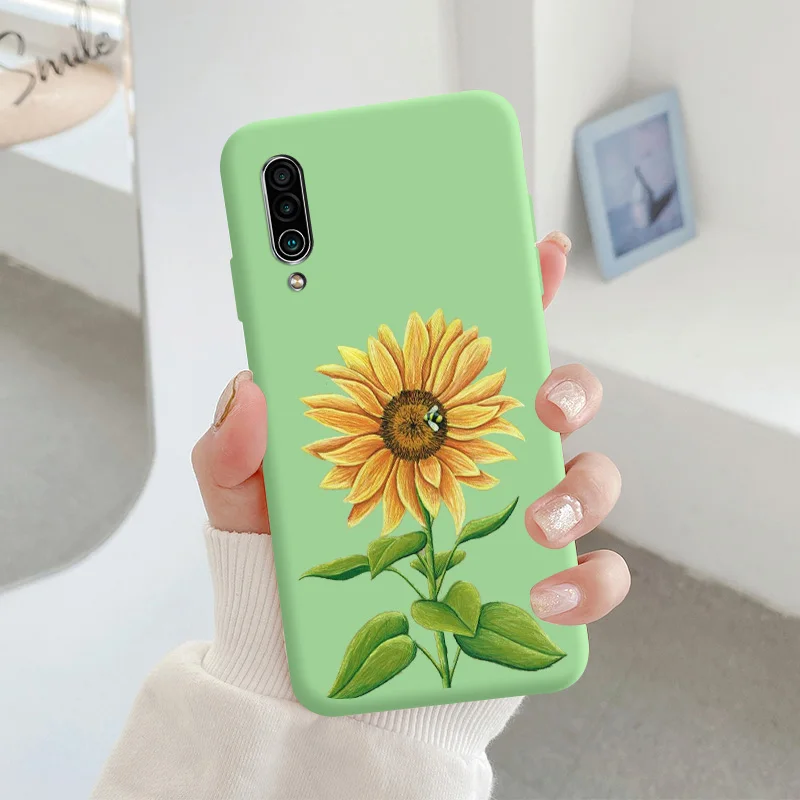 For Meizu 16xs Protective Shell Silicone Soft Shell Phone Case Candy Color Case Fashion Silicone Color Chrysanthemum cases for meizu Cases For Meizu