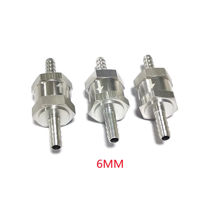 One Way Fuel Line Check Valve Non Return Diesel Aluminium 5/32" 4mm 1/8" 4mm 1/4" 6mm 5/16" 8mm 3/8" 10mm 1/2" 12mm 9/16 check valve