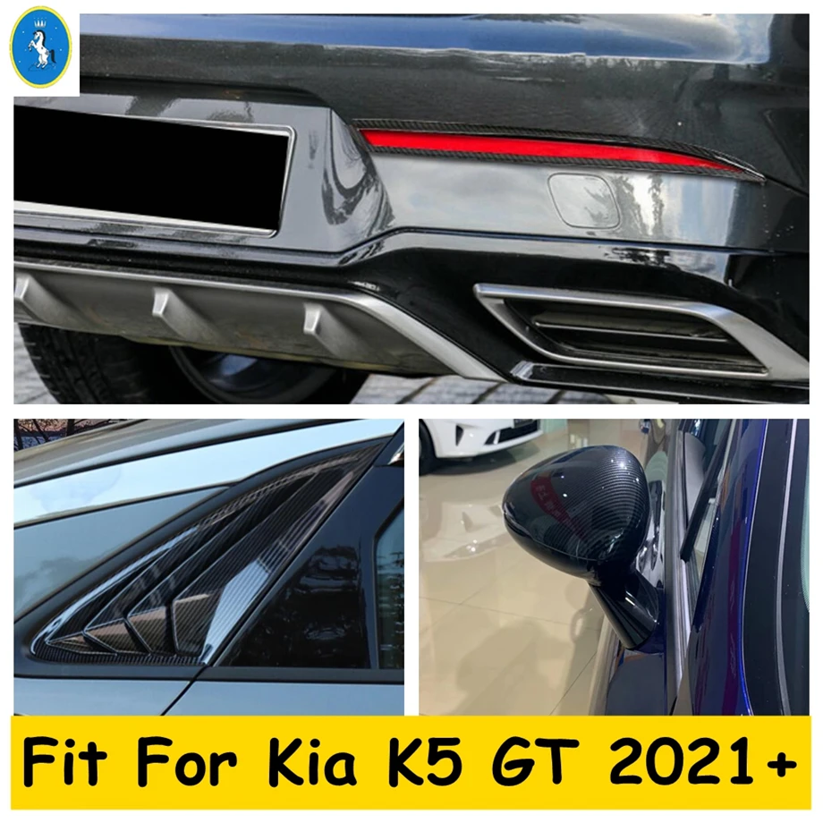 

Rearview Mirror / Rear Bumper Fog Lights Lamps / Window Shutters Side Vent Panel Cover Trim For KIA Optima / K5 GT 2020 - 2022