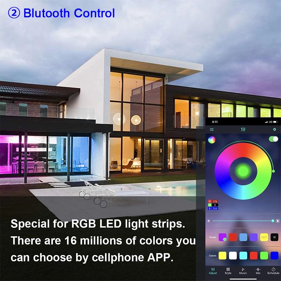 LED Ʈ  Tuya Ʈ RGB Ʈѷ,  5050 2835 , IR, , WiFi Ʈѷ, ˷  , 5V-24V