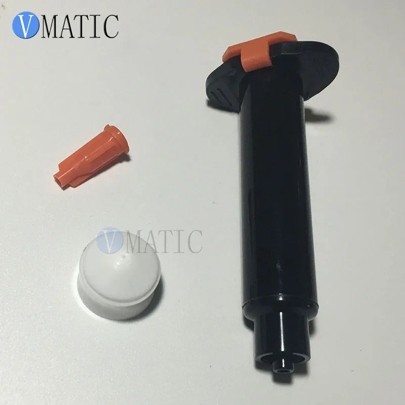 

Free Shipping Wholesale 500 Sets 30cc/ml Black Glue Dispensing Pneumatic Cylinder UV Syringe Barrel With Piston & Stopper