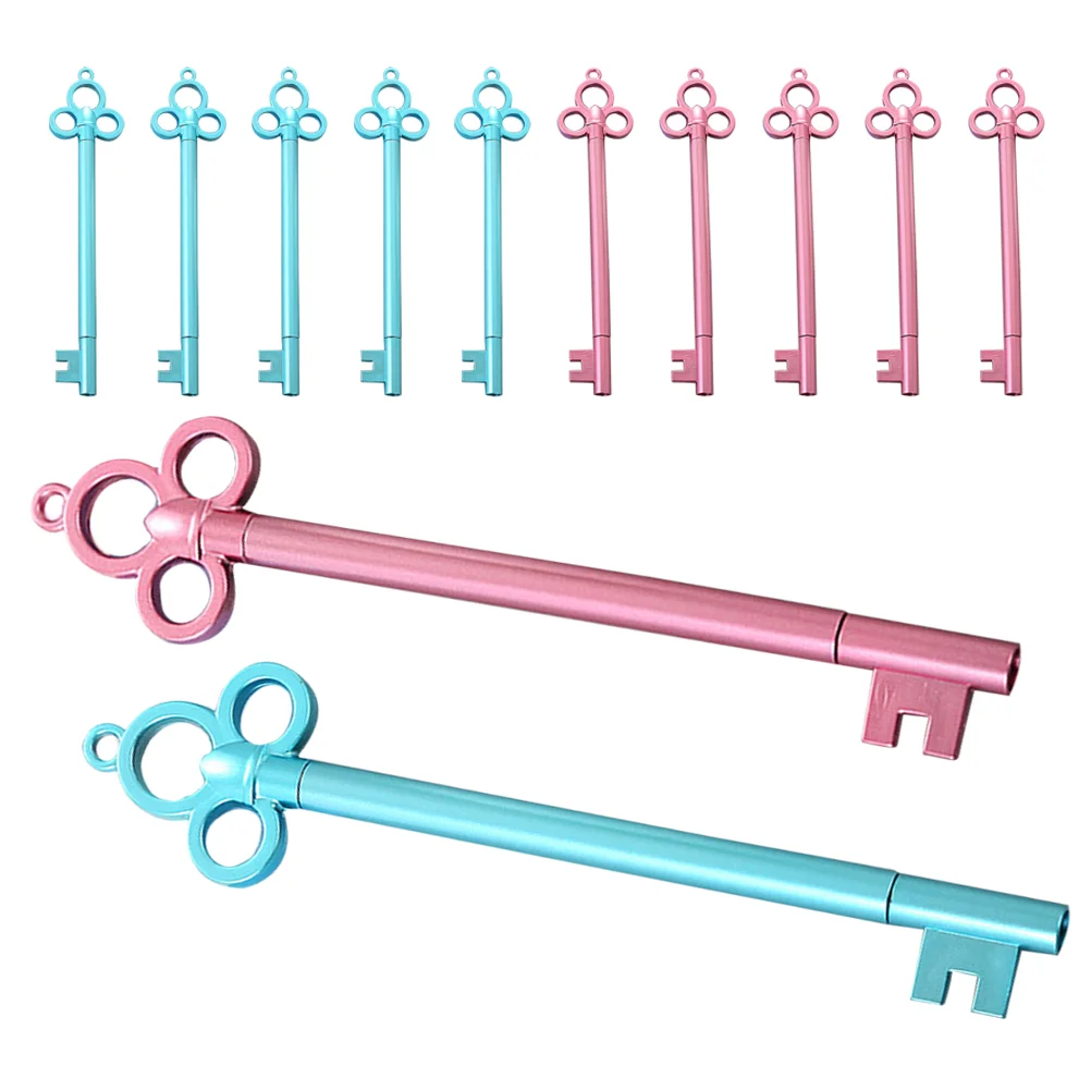 

12 Pcs Key Gel Pen Pens Writing Tool Adorable Students Shaped Accessories Signature Fountain