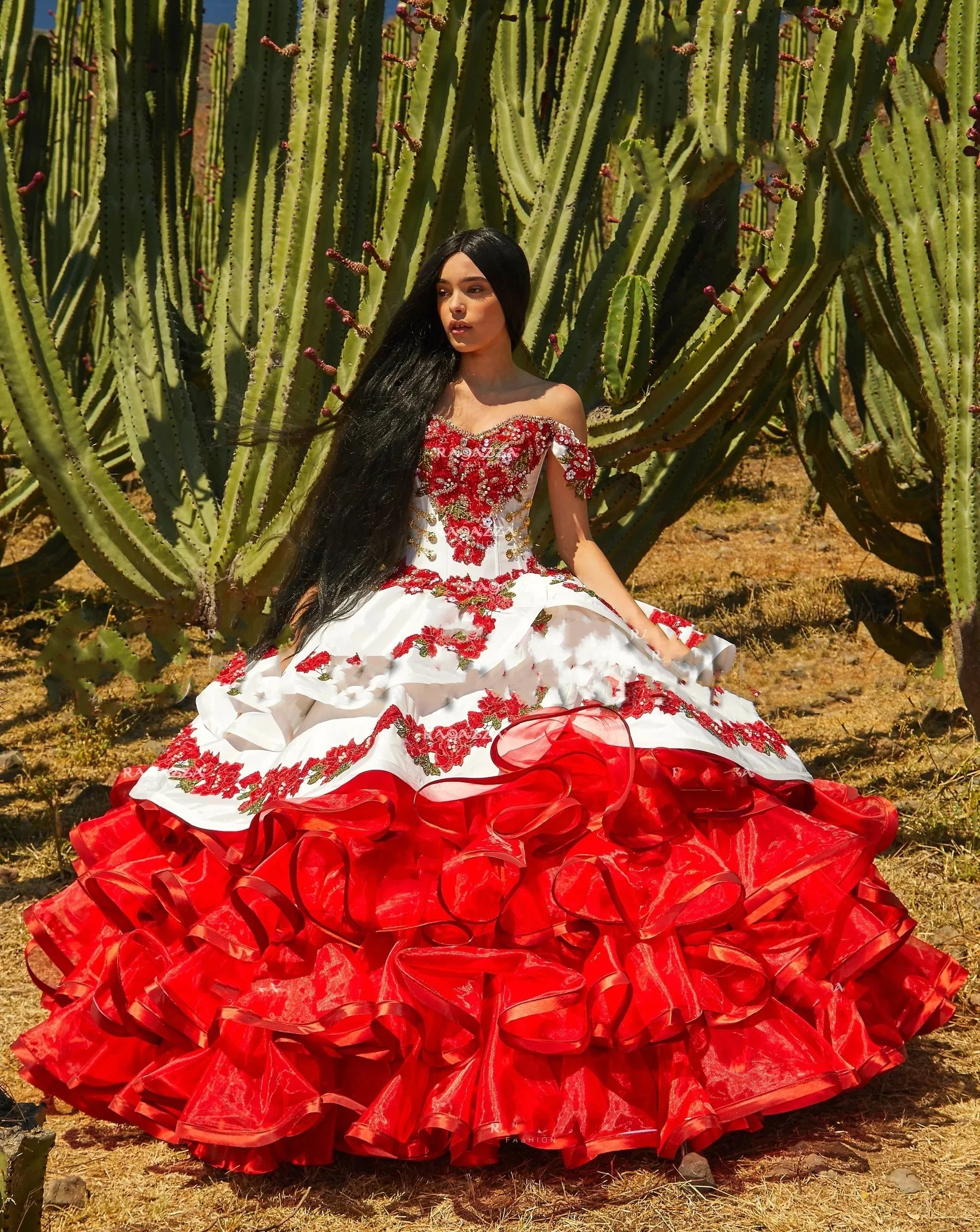 quince dresses red and white 9 Gowns White/Red ideas gold ball gown Red, white & blue never