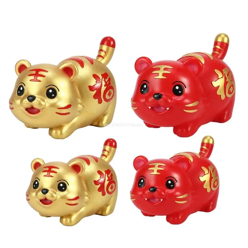 

Dropship Lovely Tiger Piggy Bank Coin Box Money Saving 2022 Chinese Zodiac Tiger Decor