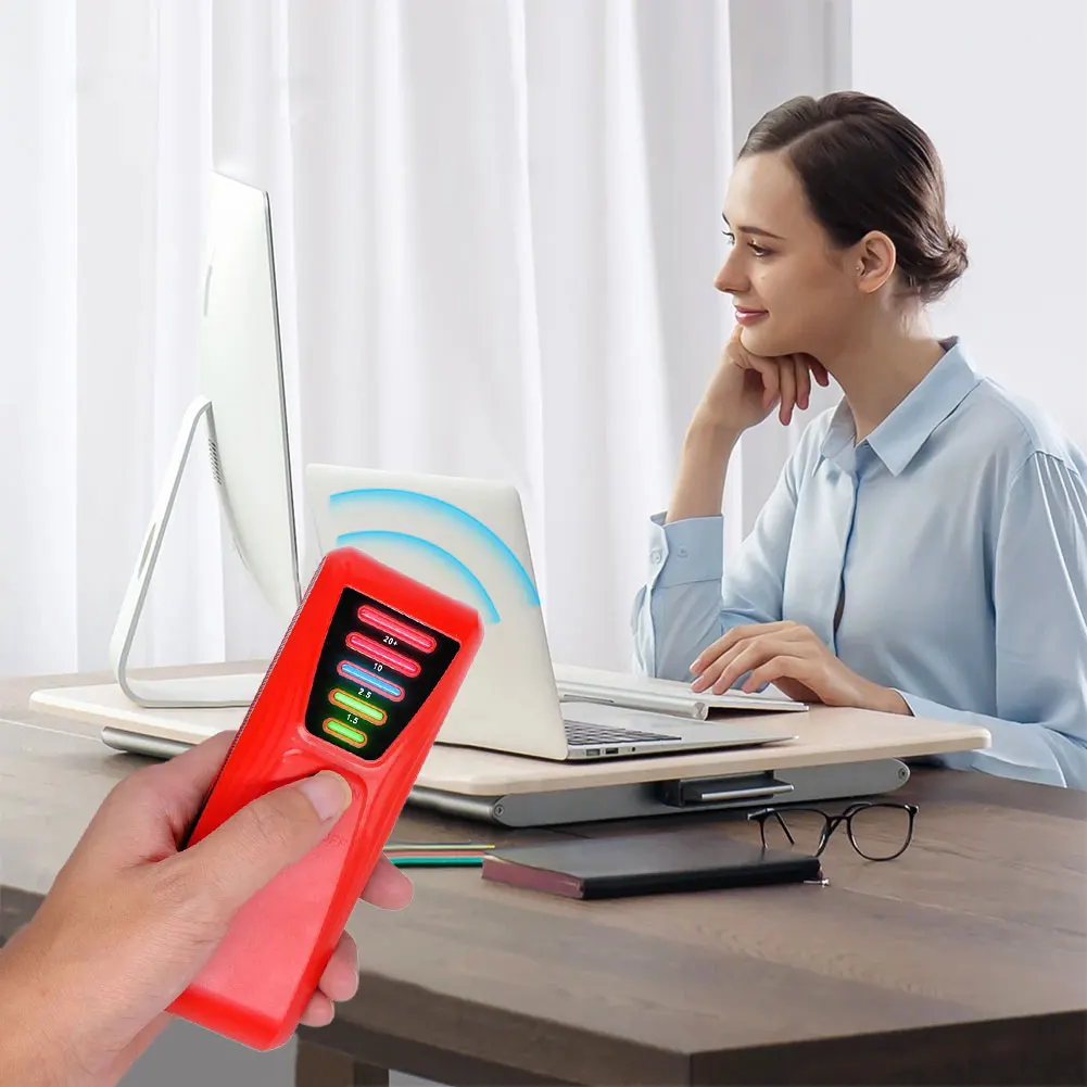 EMF 측정기 LED 조명 자기장 감지기가 있는 초자연 현상 조사 장비 산업 건설용 배터리 구동