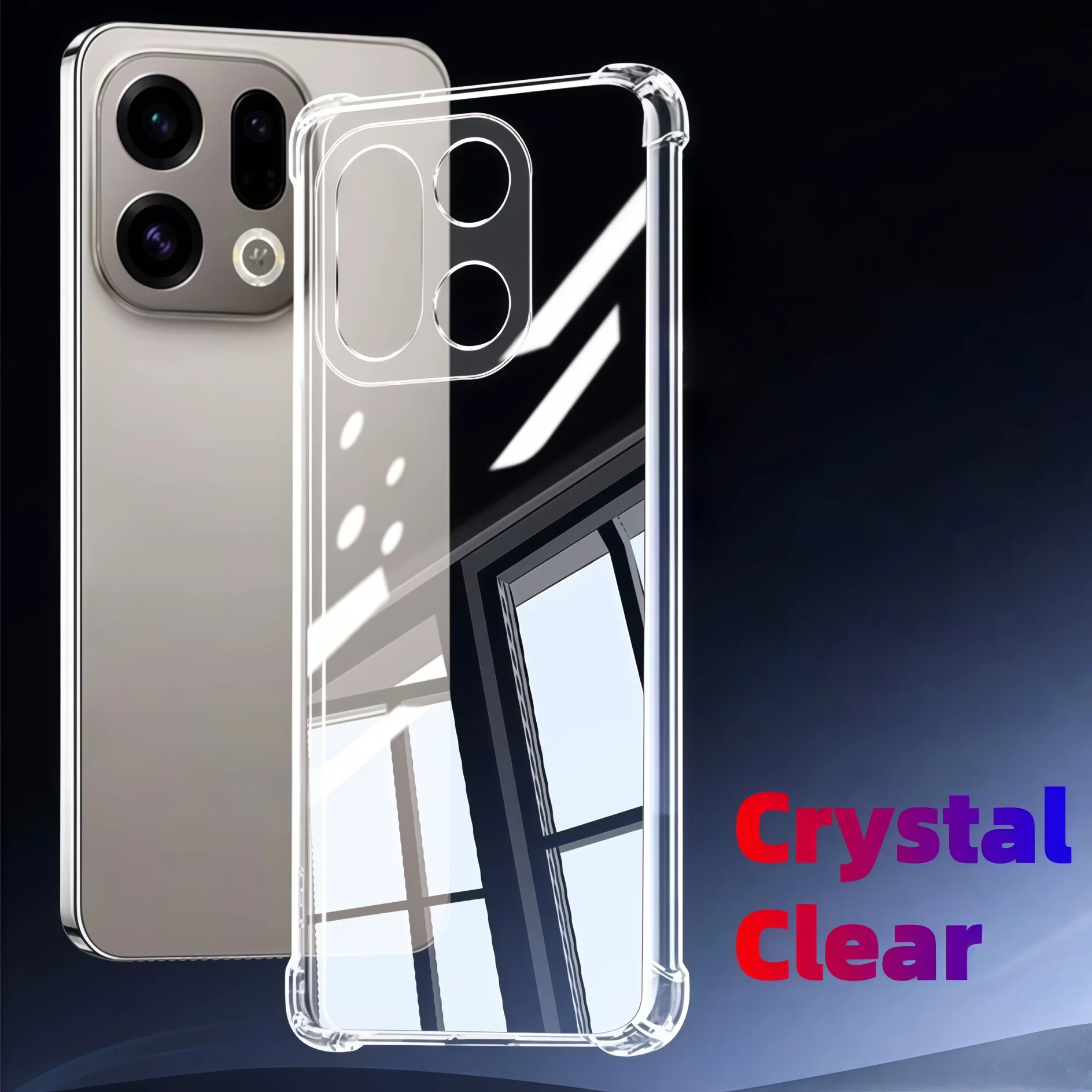 Clear Transparent TPU Shockproof Protection Phone Case