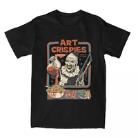 Art Crispies Terrifier Clown Shirt Apparel Men Women's Pure Cotton Fashion Retro Horror Tee Shirt Clothes Graphic Printing 01336 1