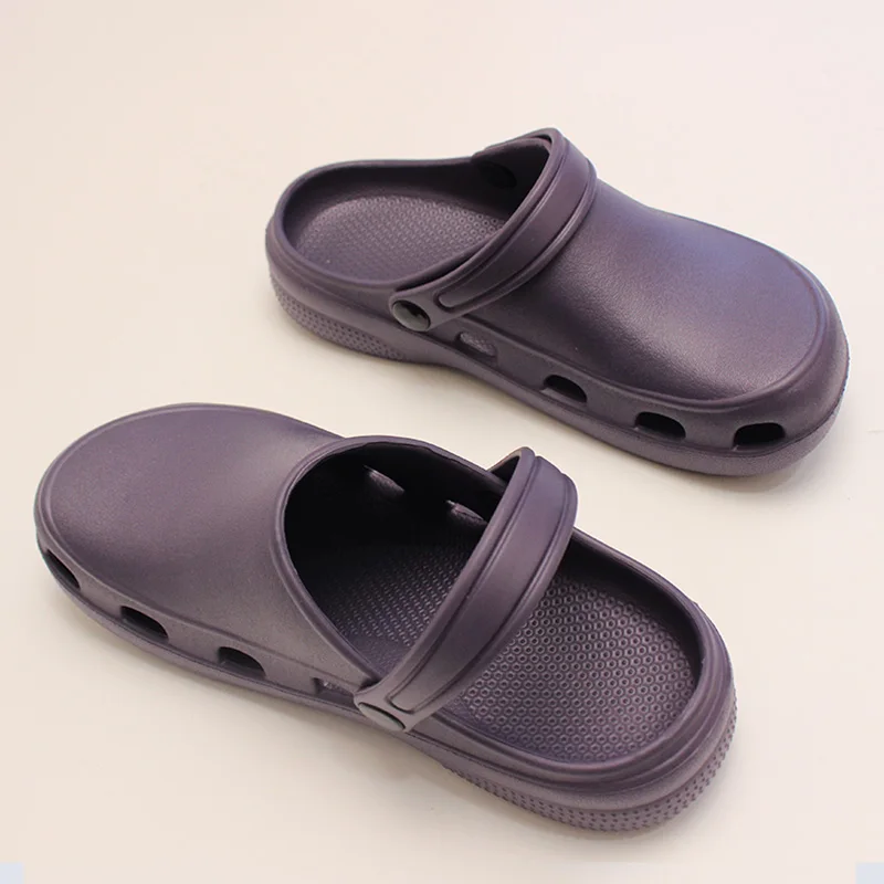 Meical Slippers ICU Scrub Shoes Comfortable Hospital Working Clogs EVA Anti Slip Garden Shoes with Straps X03