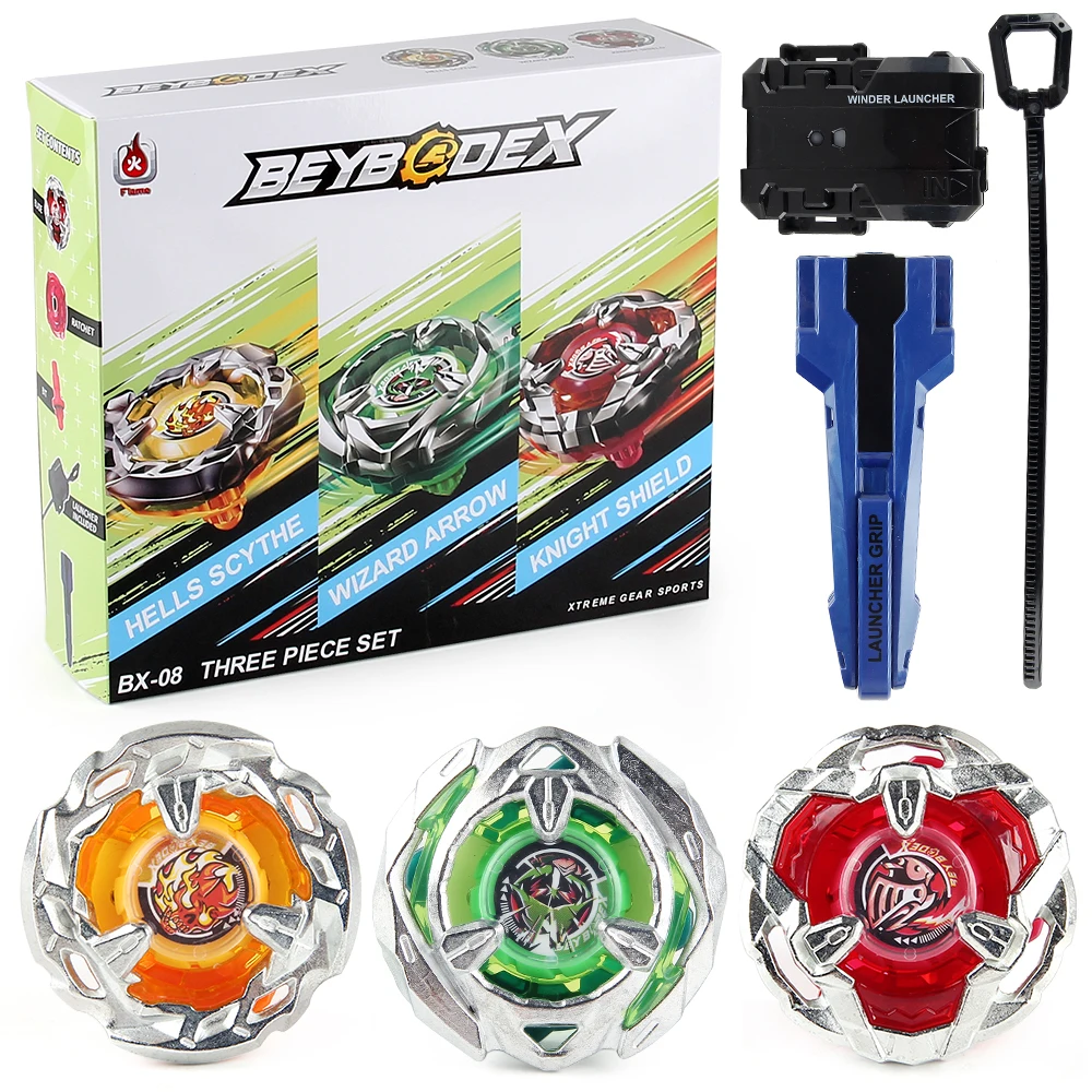 【Best SKU活动价 Guaranteed】 BX-08 HELLS SCYTHE+WIZARD +KNIGHT SHIELD X Bey ...