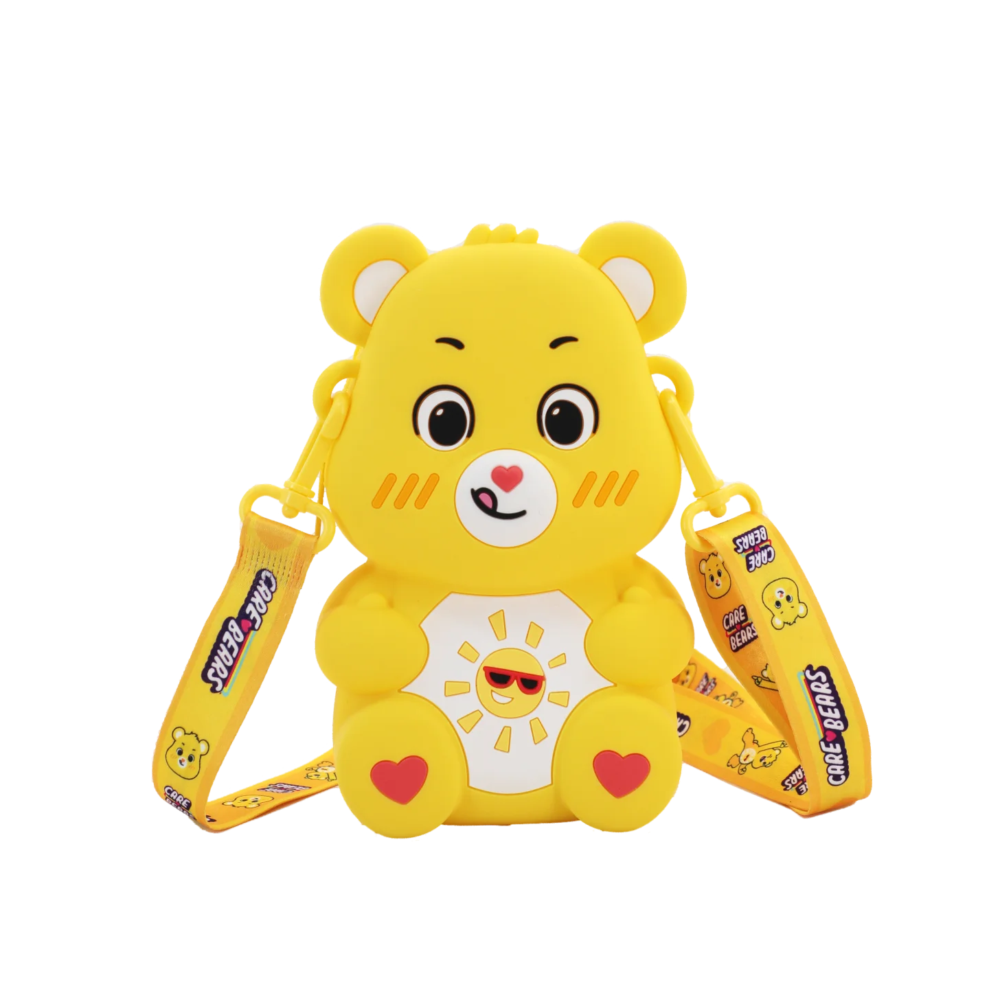Cute Bear Silicone Crossbody Bag - Kawaii Cartoon Shoulder Bag for Kids, Waterproof Mini Coin Purse