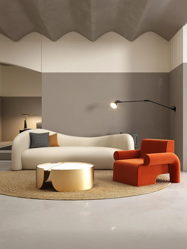 

Small size two person fabric sofa