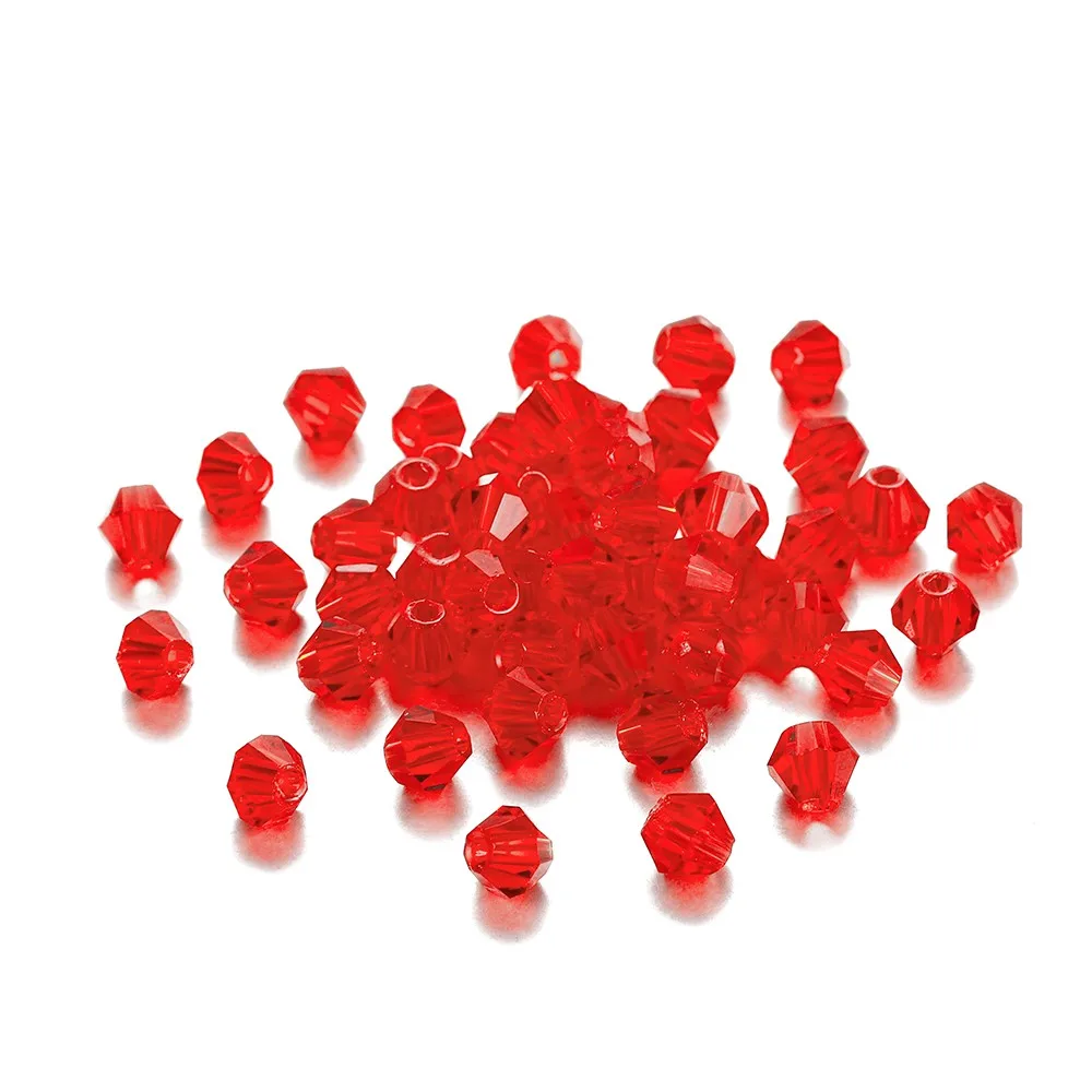 Shimmering AB Glass Bicone Beads – 200Pcs