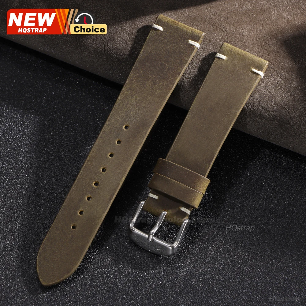 Vintage Leather Oil Wax Band Wristband Replacement Bracelet