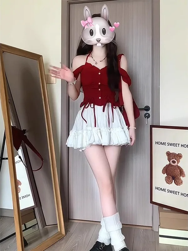 Slim Fit ort Sve T-irt Women's Sexy Summer Design Unique Sle V-Ne Casual Korean Version Regular Thin Pure Color