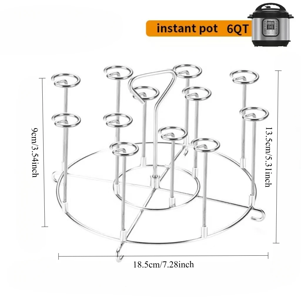 Air Fryer Skewer Stand Vertical Multi-pin Stainless Steel BBQ Holder Air Fryer Accessories Skewers for Grilling Kitchen Tools