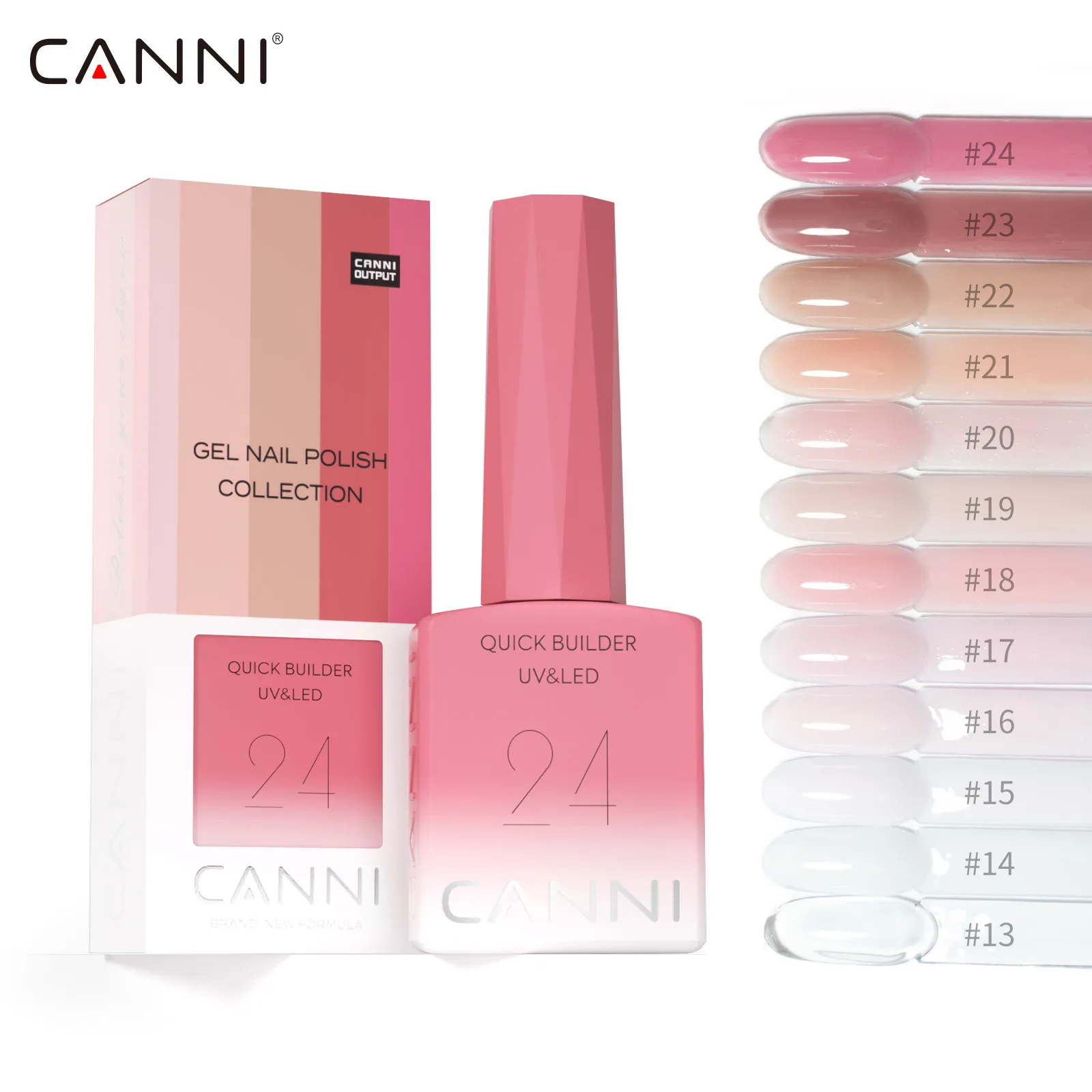 CANNI 9 ml Nagelgellack TPOHEMA FREE Selbstnivellierendes milchig weißes Konstruktionsgel Keep Nail C Arc Soak Off UV LED Camouflage Gel