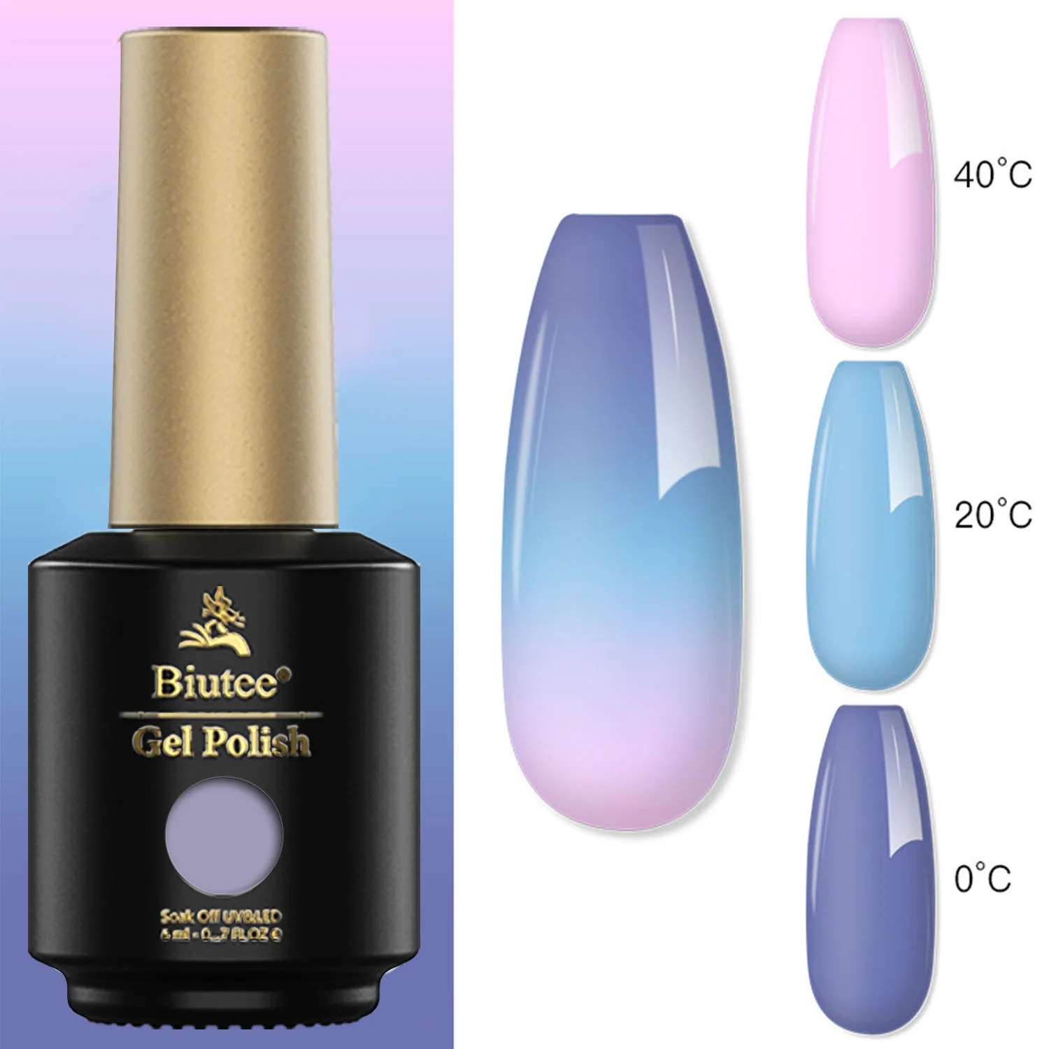 Cheap MTSSII 7ml Gold Glitter Thermal Nail Gel Polish Temperature Color  Changing Gel Polish Semi Permanent Soak Off UV Gel | Joom