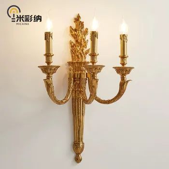Luxury Baroque Copper Wall Lamp 1