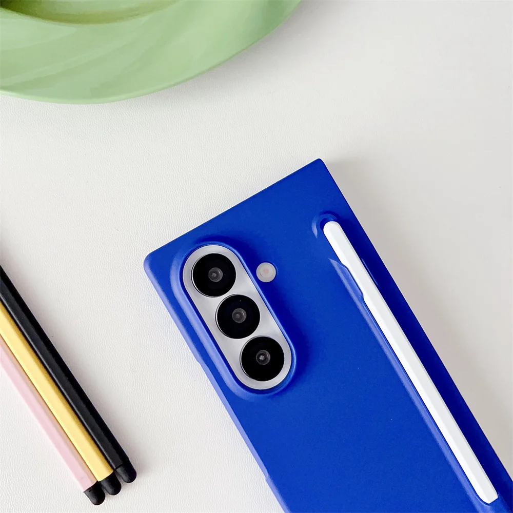 Matte Shockproof Phone Case with Pen Slot and S Pen Holder