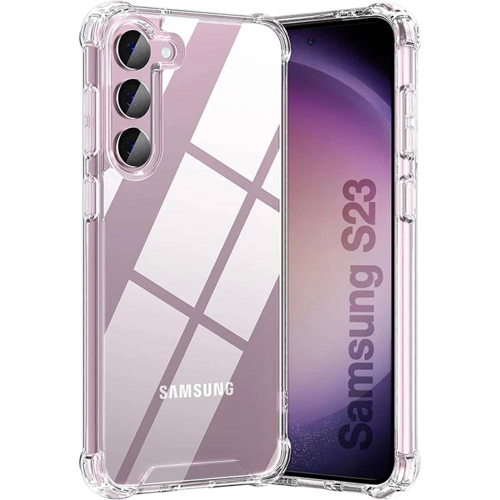 Shockproof Clear Silicone Soft Case - Durable Protective Cover