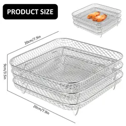 Air Fryer Multi - Purpose Baking & Dehydrator Rack Set (3 piece set)