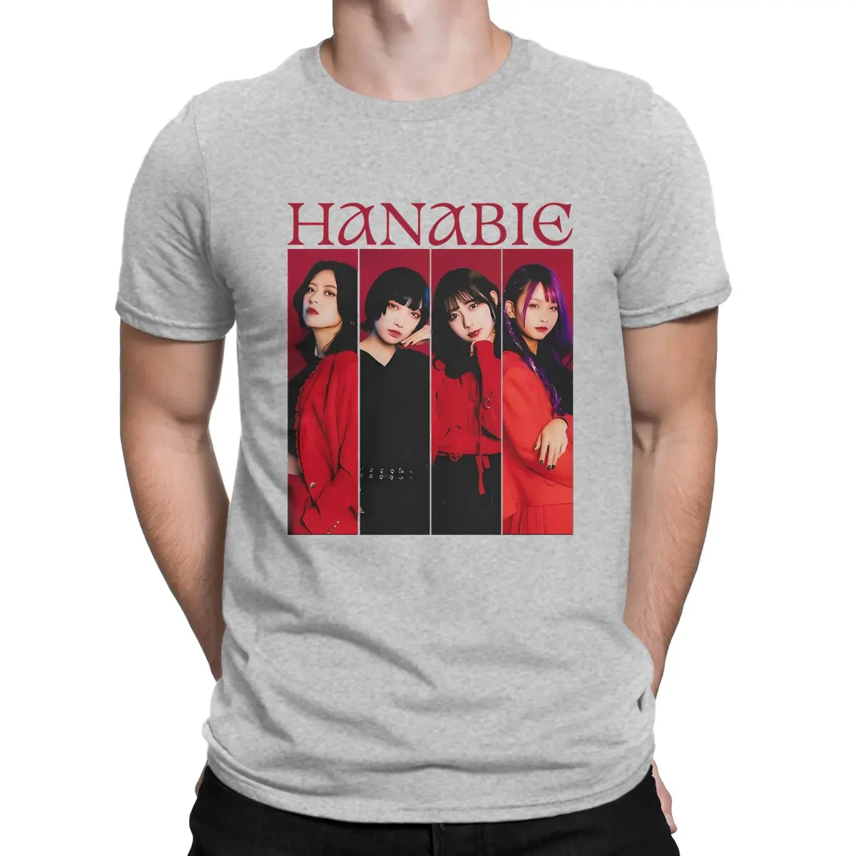 Camisetas para hombre BAND Crazy Cotton Tees Camisetas Hanabie de manga corta Camisetas de cuello redondo Ropa de regalo
