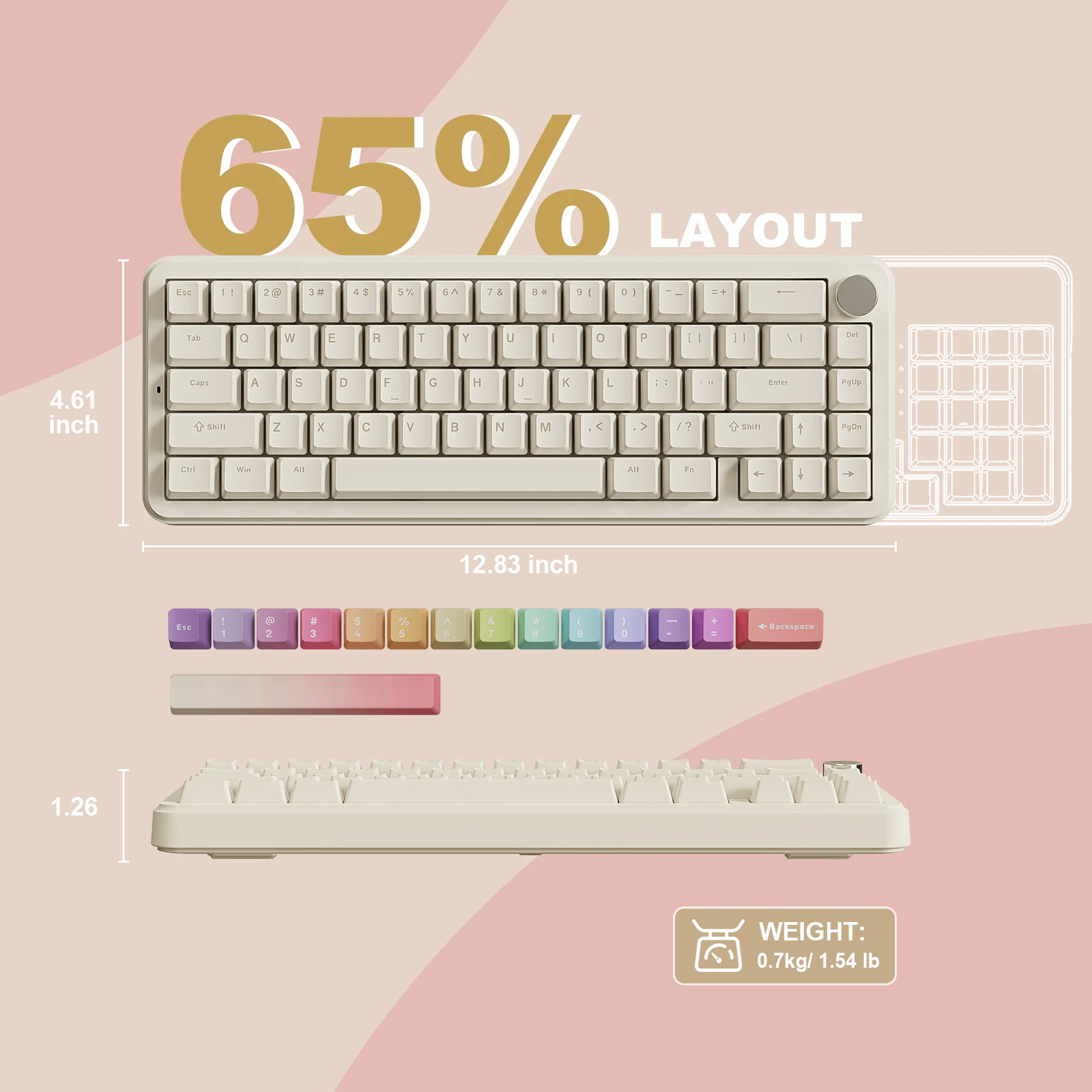 Yunzii B68 メカニカルキーボード YUNZII B68 Wireless Mechanical Keyboard – YUNZII KEYBOARD