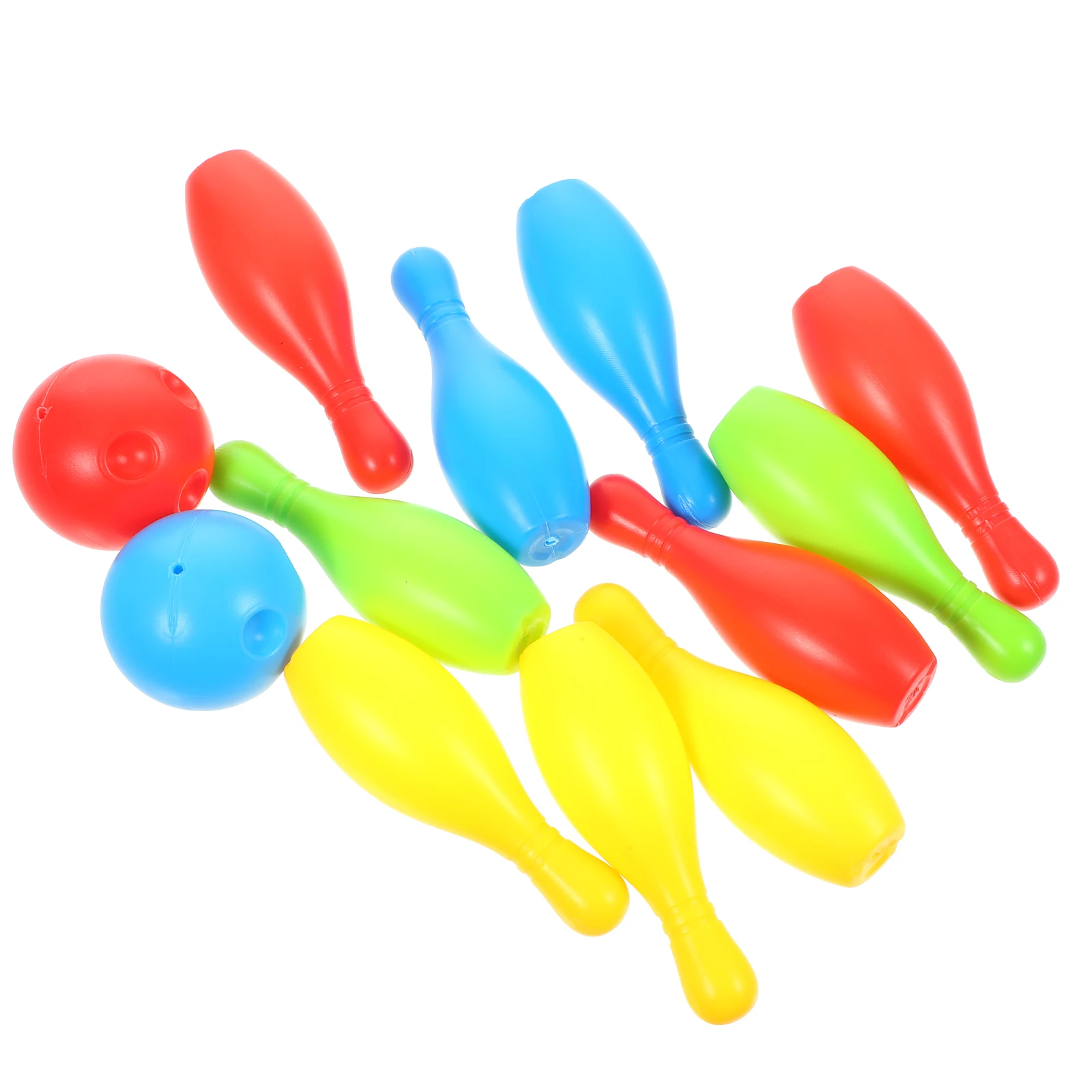Children Bowling Toys Bowling Toy Mini Game Props For Indoor Outdoor Sports (Bottles Of 11 Cm High) random color 1 Set