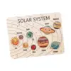 Wooden Solar System Puzzle Wooden Planet Learning Game for Kids Ages 3-5 1