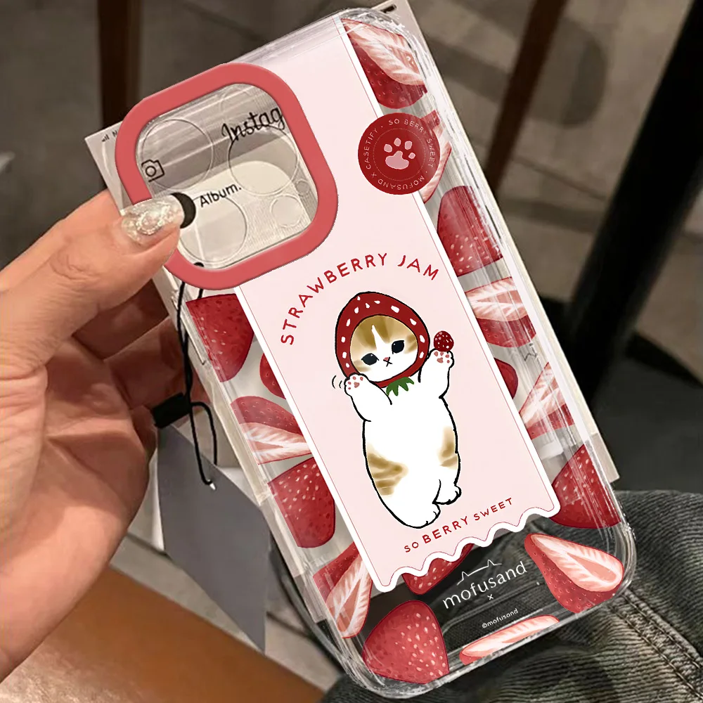 thumbnail image 1 of Linda funda de teléfono m-mofusands cat Clear Space para Xiaomi Redmi NOTE 8, 9, 9A, 9s, 10, 11, 12, 12C, 13, 13C, K30, K50, 10C Pro Plus, 4G, 5G, 1 of 5