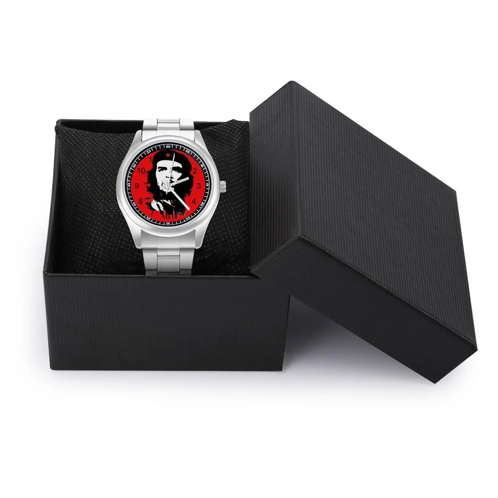Che Guevara Quartz Watch Celebrity Business Round Wrist Watch Steel Design New Boys Wristwatch 3