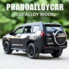 1:32 Toyota Prado SUV Alloy Car Diecasts Metal Toy Vehicles Car Model Collection LAND CRUISER Simulation Car Model Toy Gift 1