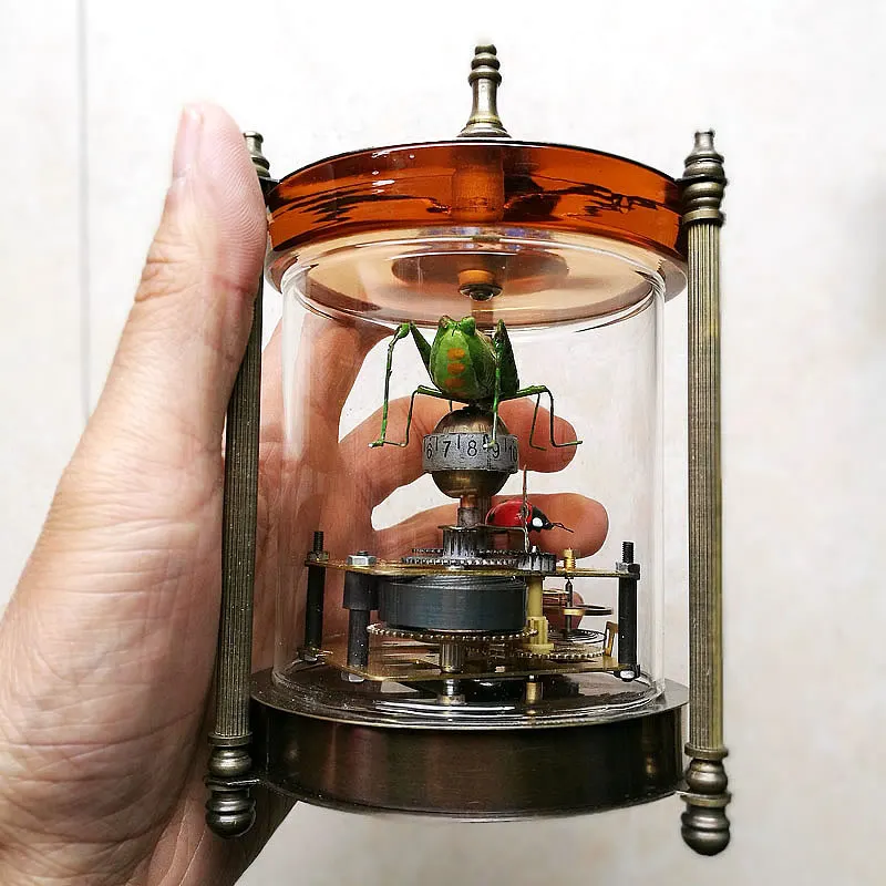 Antique Clocks, European Clocks, Classical Mechanical Watches, Pure Copper Fun Series Grasshopper Pocket Watches 5