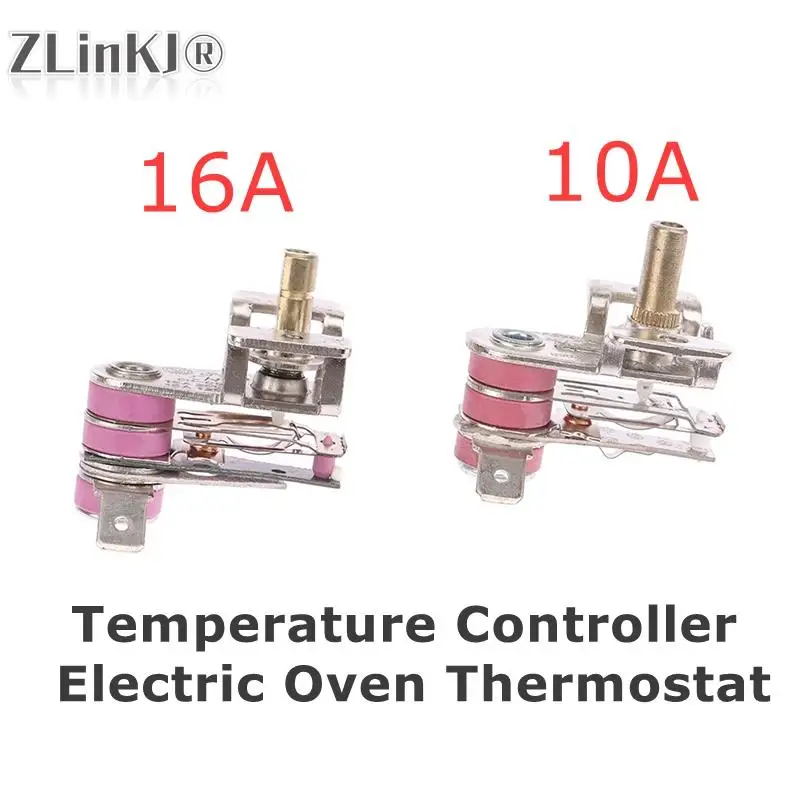 High Quality 10A/16A Temperature Controller Electric Oven Thermostat Hole Oven Repair Parts Thermostat Temperature Switch New